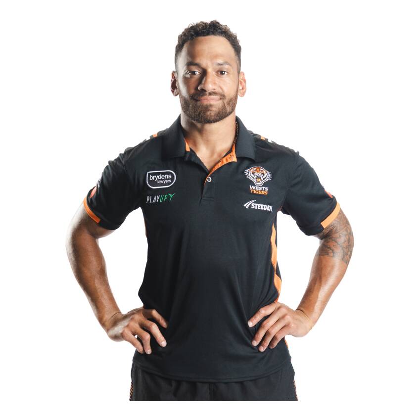 Wests Tigers 2023 Mens Media Polo0