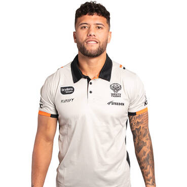 Wests Tigers 2023 Mens Alternate Media Polo