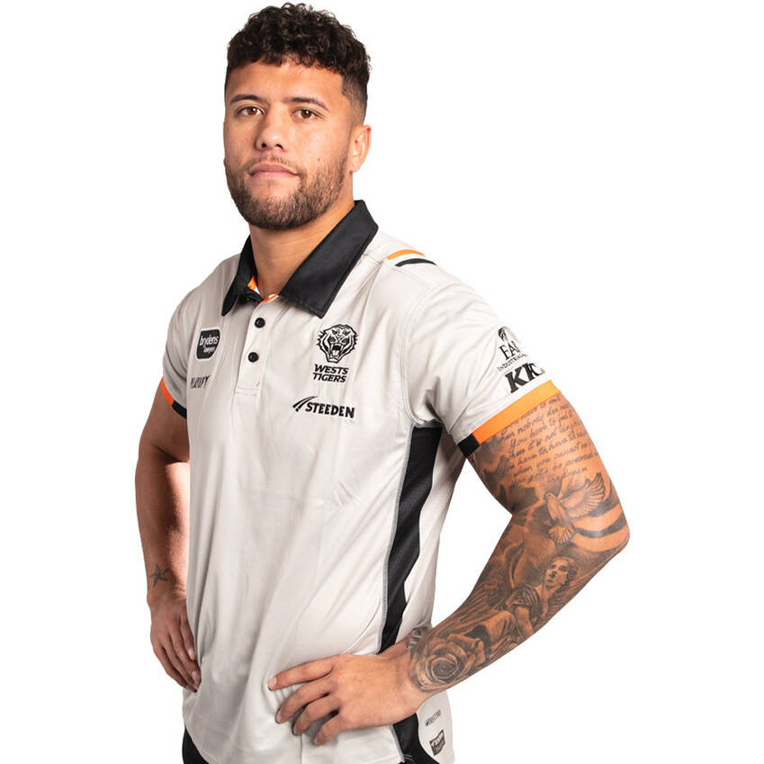 Wests Tigers 2023 Mens Alternate Media Polo1