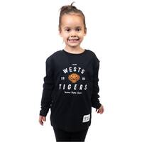 Wests Tigers Junior Large Logo Long Sleeve Tee0