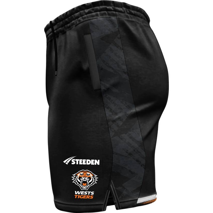 Wests Tigers 2025 Kids Training Shorts1