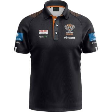 Wests Tigers 2025 Mens Media Polo