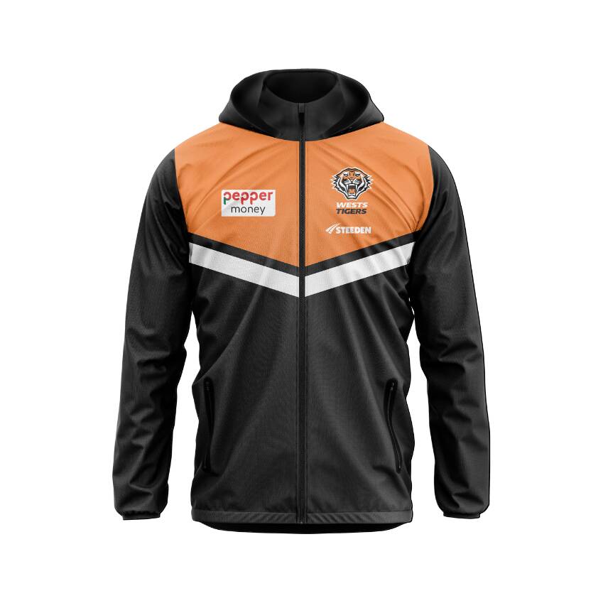 2025 Wests Tigers Womens Spray Jacket0